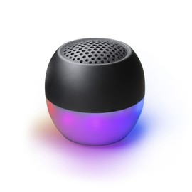 Boompods Portable Mini Bluetooth Speaker with Lights - Sustainable Soundflare, Loud Wireless Outdoor Party Speakers, IPX6 Waterproof Shower Speaker