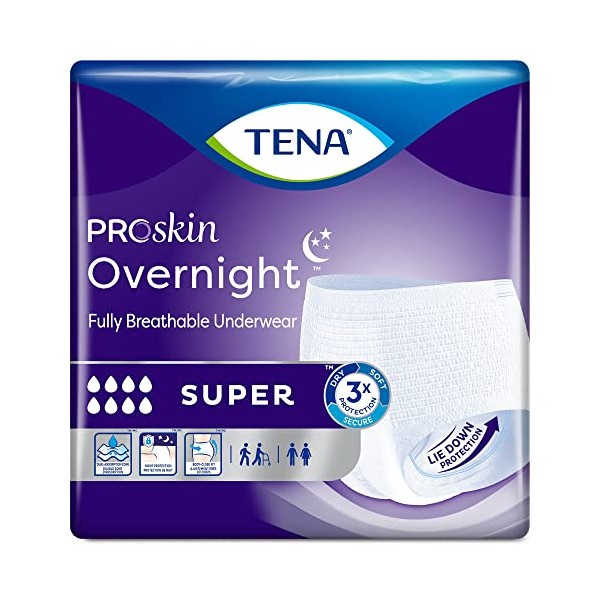 Tena Overnight Underwear Large Case of 56