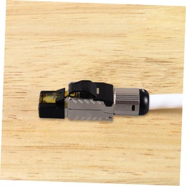CAXUSD Shielded Ethernet Connector Tool Modular Jack for Fast Wiring Supports High-Speed Networks for Desktop Laptop Router and Smart Tv Plated for Transmission and Durability
