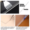 3Pcs Acrylic Template Card Bag DIY Passport Holder Leather Pattern