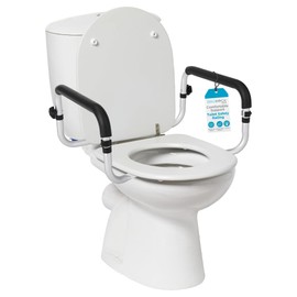 BIRDROCK HOME Toilet Seat Safety Rail for Seniors | Handrail Support Safety Frame for Bathroom | Easy Install - Elderly, Handicap, Bariatrics, Medical Disabled | Raised, Elevated, Assistance, Commode