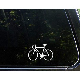 Bicycle - 4" x 3" - Vinyl Die Cut Decal/Bumper Sticker for Windows, Cars, Trucks, Laptops, Etc.