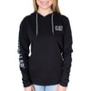 Caterpillar Women's UPF Banner Hooded Tee - Black, Small