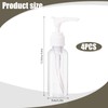 4 Pack Transparent Travel Bottles Pump Bottle Clear Mini Soap