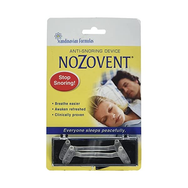 Scandinavian Formulas Nozovent Anti-Snoring Device, 2 Count