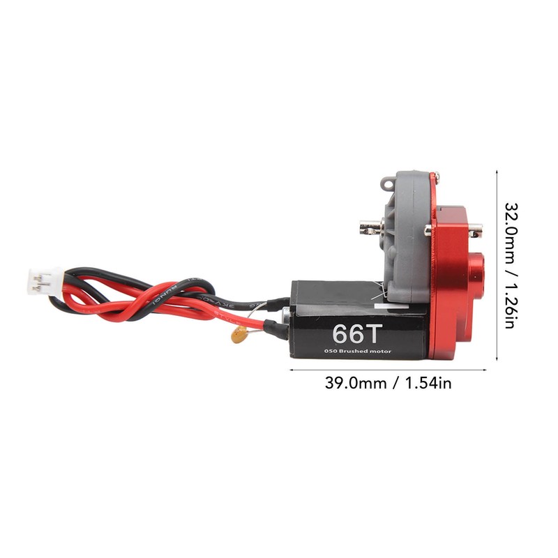RC Gear Box with 050 66T Brushed Motor 7.4V Efficient