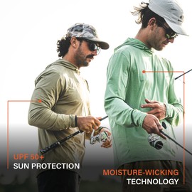 Simms SolarFlex UPF 50+ Shirt - Premium Sun Protection Hoodie for Men, Lightweight, Quick-Dry, Breathable Outdoor Apparel for Men (Bay Leaf, XX-Large)