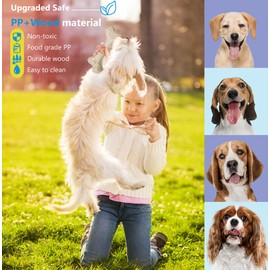 RINGSUN Dog Chew Toy, 2-Pack Tough Bone Puppy Chew Toy for Aggressive Chewer, Interactive Dog Teeth Cleaning Toys