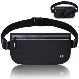 KALIDI FANCY FOREST Security Pouch, Fanny Pouch, Secret Pouch, Passport, Card Bag, Ultra Lightweight, Ultra-Thin, Hidden Pouch, RFID Skimming Prevention, Anti-Theft, Multifunctional, Security Goods