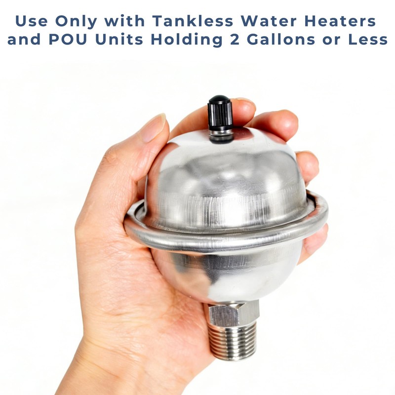 TTFLEX Expansion Tank for Tankless Water Heater 1/2"MIP Mini Expansion