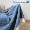 LURKA Fine Knit Throw Blanket - Super Soft Breathable Lightweight