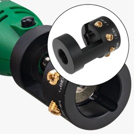 Micro Traders TIG Tungsten Sharpener Head Tool with 4 Cut-Off Slots Multi-Angle Adjustment and Offsets Tungsten Grinder for Precision TIG Welding