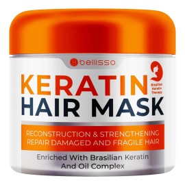 Mascarilla Capilar De Queratina, Sin Sulfato, Hidratante Y A