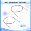 Mtsooning 2PCS Igniter Ceramic Electrode, 900mm/35.43inch Ignitor Wire and Ceramic