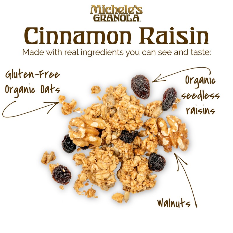 Michele's Granola - Cinnamon Raisin - Handmade Non-GMO Whole Grain