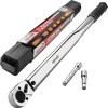 1/2In Drive Click Torque Wrench 25-250 Ft-Lb Dual Range Case