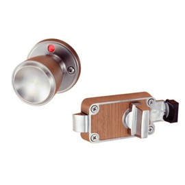 Kawaguchi Giken BS53mm Indoor Door Knob, Hiss, Indicator Lock, WC, Lock for Toilet, Outside Opening