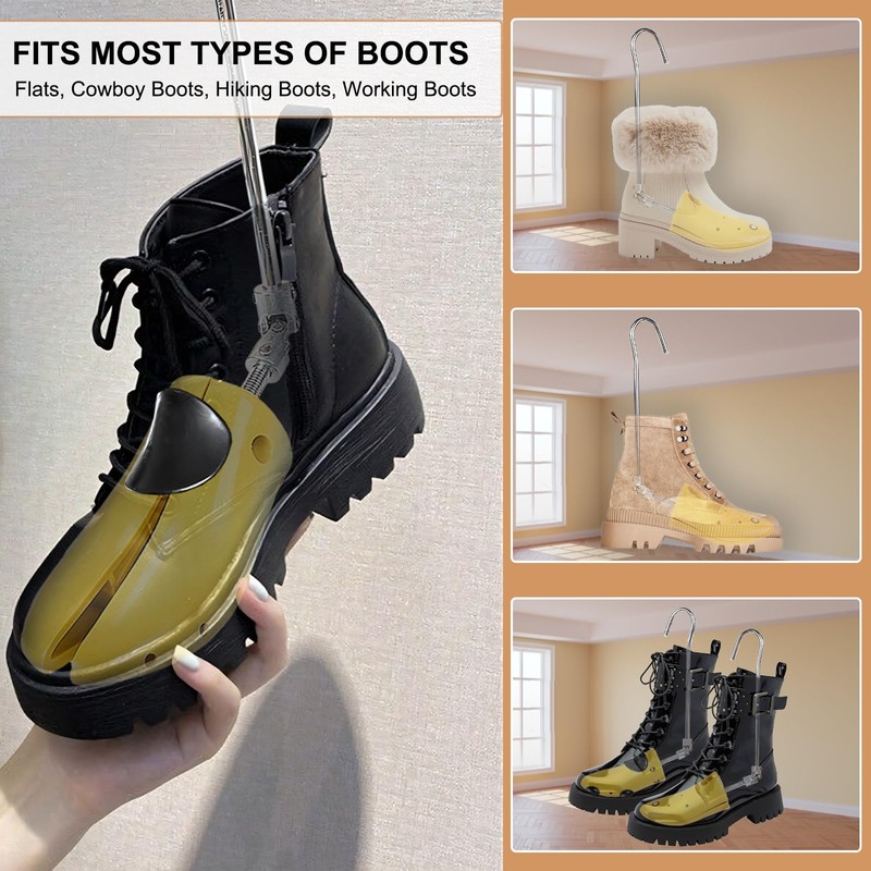 UHIAGREE Boot Stretchers for Cowboy Boots, Adjustable Boot Stretcher for