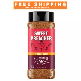 Fire And Smoke Society Sweet Preacher BBQ Rub, 17 oz.
