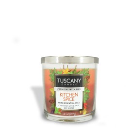 Tuscany Candle Kitchen Spice Long-Lasting Scented Jar Candle, 14 oz