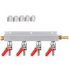 MRbrew Gas Manifold, CO2 Gas Distributor, 5/16'' Barb Fitting Beer