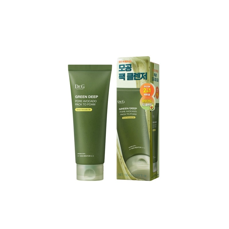 (1+1) Green Deep Pore Avocado Pack to Foam 150mL /