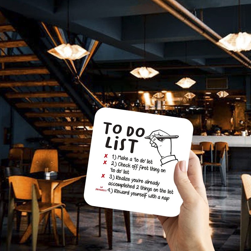 CS542 to Do List Novelty Funny Coffee Tea Drink Gift