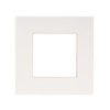 18x18 Mat Bevel Cut for 14x14 Photos - Precut White
