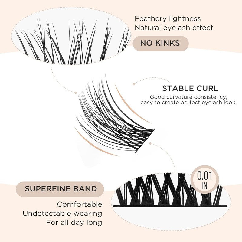 LASHVIEW LASHVIEW Lash Clusters 144 Pcs Cluster Lashes DIY Cluster