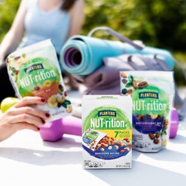 PLANTERS NUT-rition Wholesome Nut Mix, 7.5 oz Box (Contains 7 Individual Pouches) - Cashews, Almonds and Macadamias Snack Mix - No Artificial Flavors, No Artificial Colors, No Preservatives - Kosher