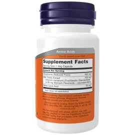 Suplemento NOW Glutathione 500mg 60 Cápsulas