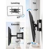 PERLESMITH Full Motion TV Wall Mount for Most 37-82 Inch
