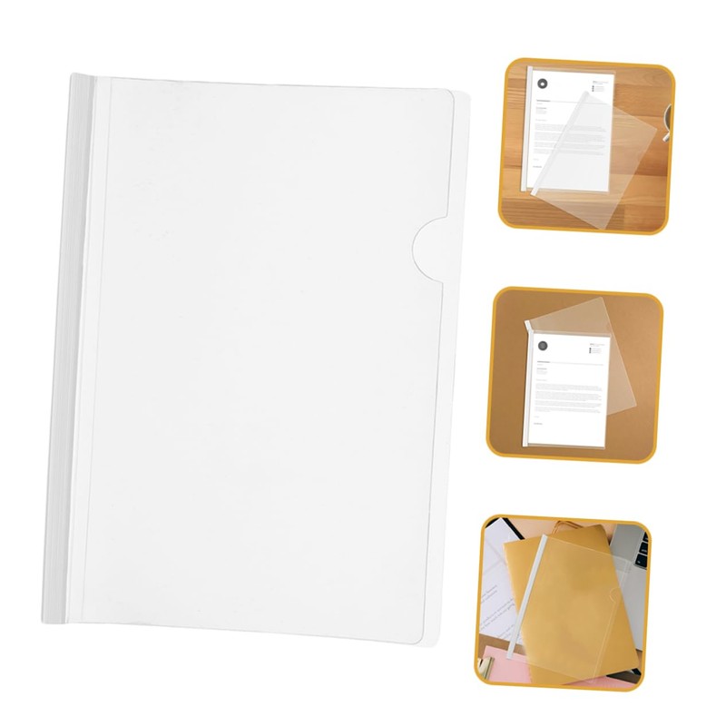 Operitacx 1set Folder Presentation Binder Report Covers with Sliding Bar
