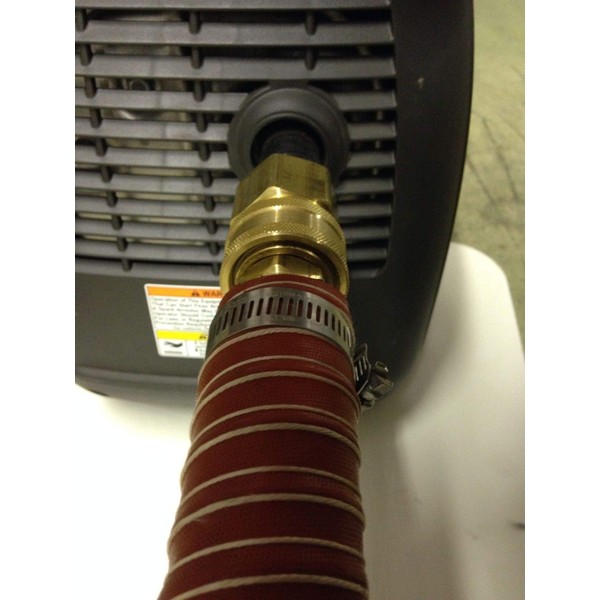 GenExhaust Universal Generator 1-1/2" quick disconnect silicone exhaust extension 4