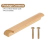 sourcing map 2Pcs Wood Drawer Pulls Handles, 64 mm/2.5" Hole