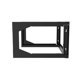 NavePoint 6U 23-inch Width 4-Post Open Wall Rack - Open Frame Rack with Cage Nut for 19 Inch Equipment, Server Rack 100lbs Weight Capacity, Wall Mount, RU Markings