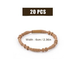 20pcs Hair Tie Bracelets for Women Men, Boho Hair Ties Bracelets Hair Elastics No Damage Ponytail Holders for Thick/Medium/Long Hair (4 Styles, 10 Colors)