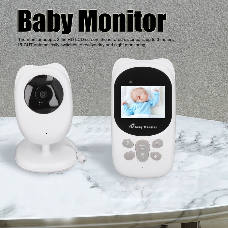 2.4in LCD Baby Monitor Wireless Dual Way Intercom Monitoring Camera