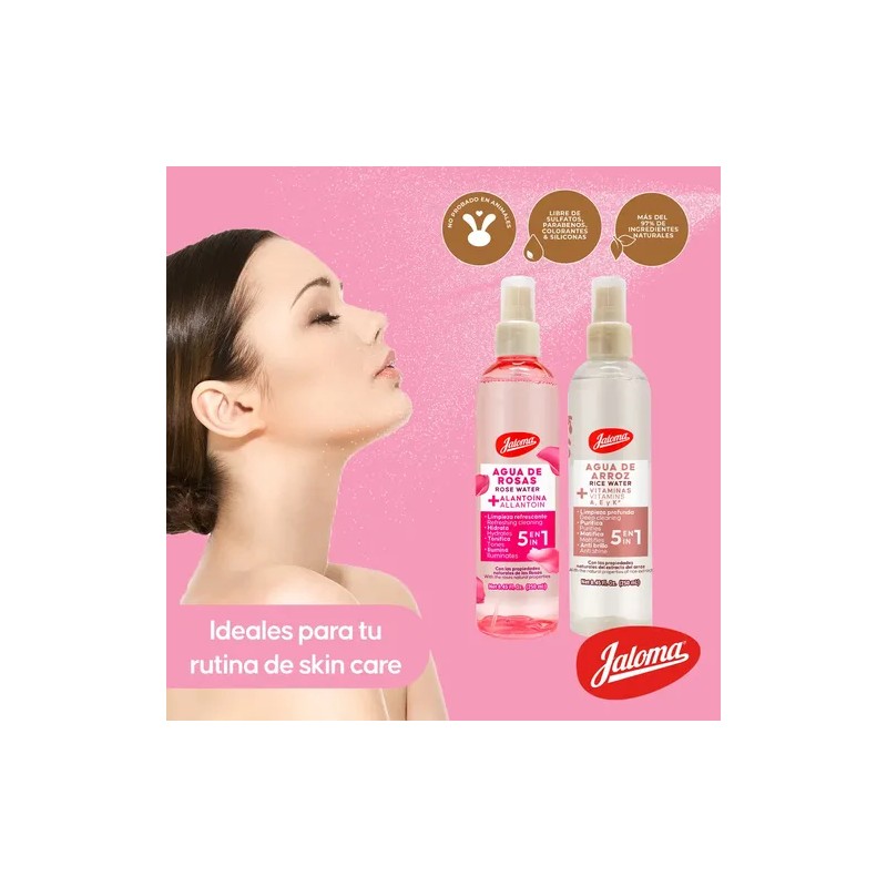 Jaloma Duo Pack Agua De Rosas Agua De Arroz, Facial