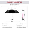 SIEPASA Spar. Saa Double Layer Inverted Umbrella with C-Shaped Handle,