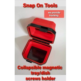 Snap On Tools magnetic tray collapsible tools parts screws holder lockable NEW!!