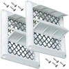 BlueStars 2 Packs Ultra Durable Louvered Outdoor Dryer Vent Cover