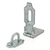 BASI® Safety Hasp for Padlock Various Lengths Galvanised Stainless Steel