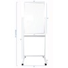 VIVO Mobile Dry Erase Board 24 x 36 inches, Double