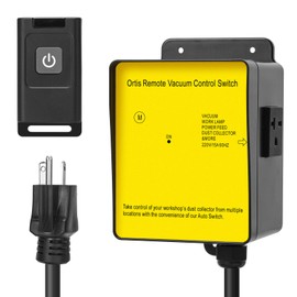 Dust Collector Remote Switch, Ortis 220V Wireless Remote Switch for Dust Collector, 328FT Wireless Range (Battery Included), Heavy Duty Design, Save Your Time and Energy, Enhance Your Work Safety