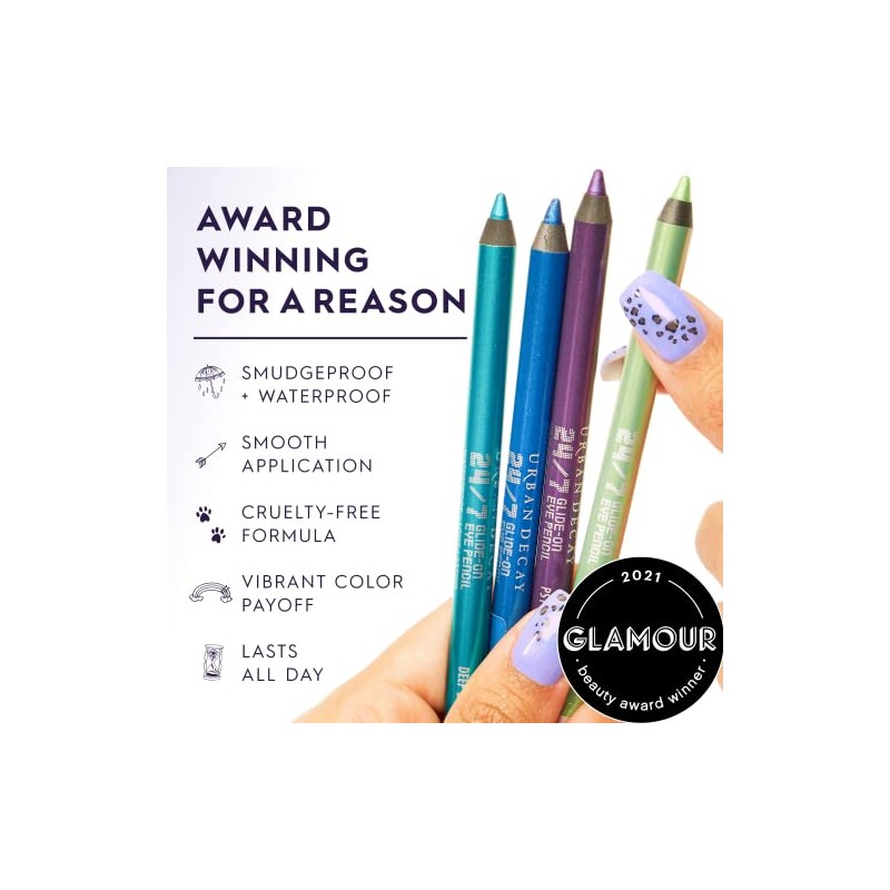 URBAN DECAY 24/7 Glide-On Waterproof Eyeliner Pencil - Long-Lasting, Ultra-Creamy