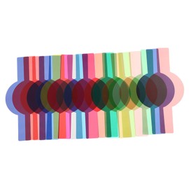 Operitacx 20 Pack Light Filter Sheets Camera Filter Paper Filtration Board Accessory for Gels Lighting and Photography