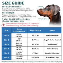 BARKLESS Dog Muzzle, Basket Muzzle Anti Biting Chewing, Sturdy Lightweight Muzzle Allows Panting Drinking, Cage Muzzle for Small Medium Large Dogs, Suitable for Grooming Trimming Training