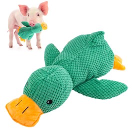 OOXYG Pig Toy - Toys for Pigs, Duck Squeaky Pig Toy - Calming Duck Toys for Mini Pigs, Interactive Pig Chew Plush Enrichment Ducks for Pet Pigs Supplies to Keep Them Busy