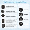 Hibbent All Metal CUPC Certified 8'' Rain Shower Head, Dual